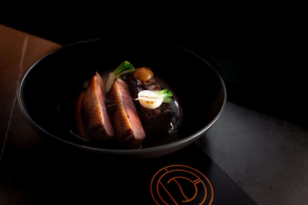 Roasted Duck Breast (GF) Twice Cooked Leg, Caramelized Apple, Turnips, Black Currant Jus | Moonee Ponds Restaurant and Bar, A La Carte Dining at The Sebel Melbourne Moonee Ponds | Saros Bar + Dining